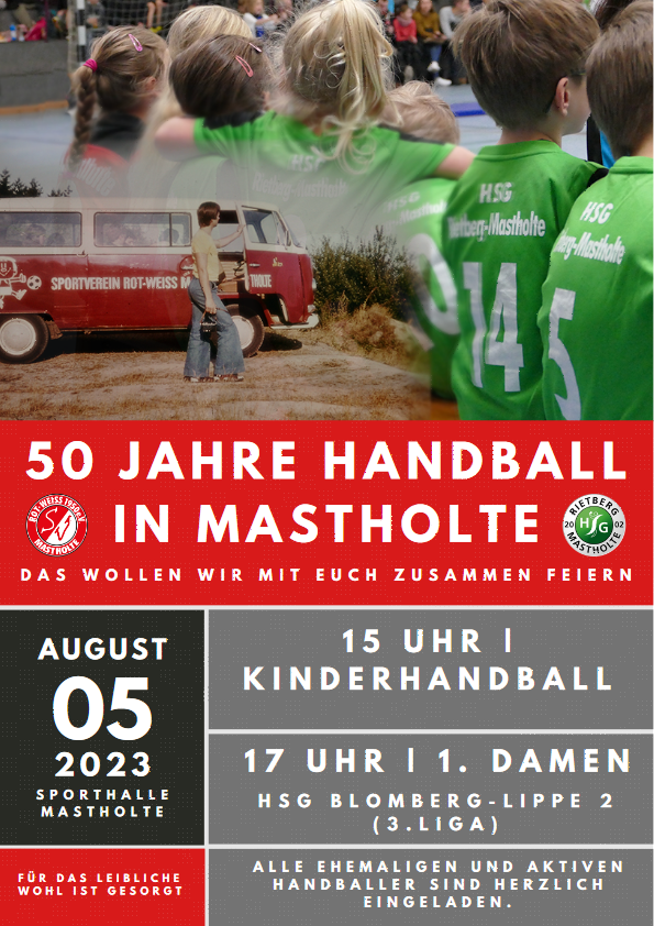 Handball Jubiläums Plakat