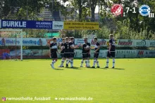 Die Mannschaft beim Jubel