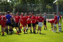 Abklatschen nach dem Spiel