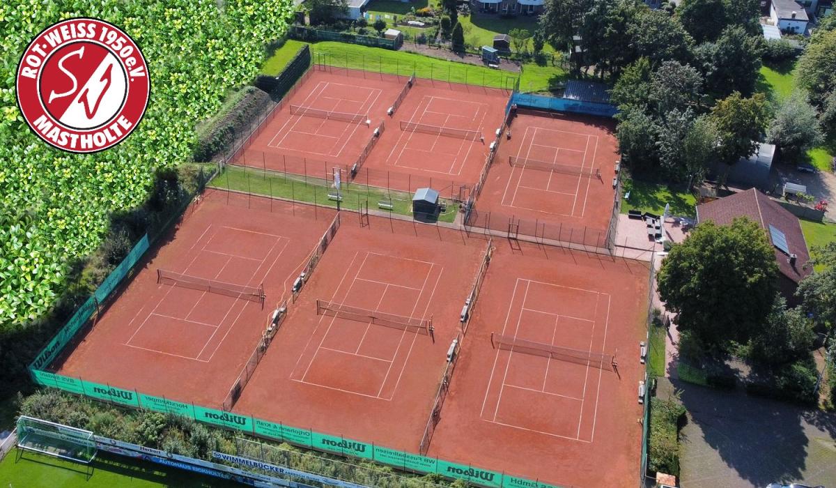 Ein Blick aus der Vogelperspektive auf unsere Tennisanlage