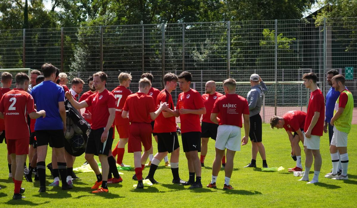 Abklatschen nach dem Spiel