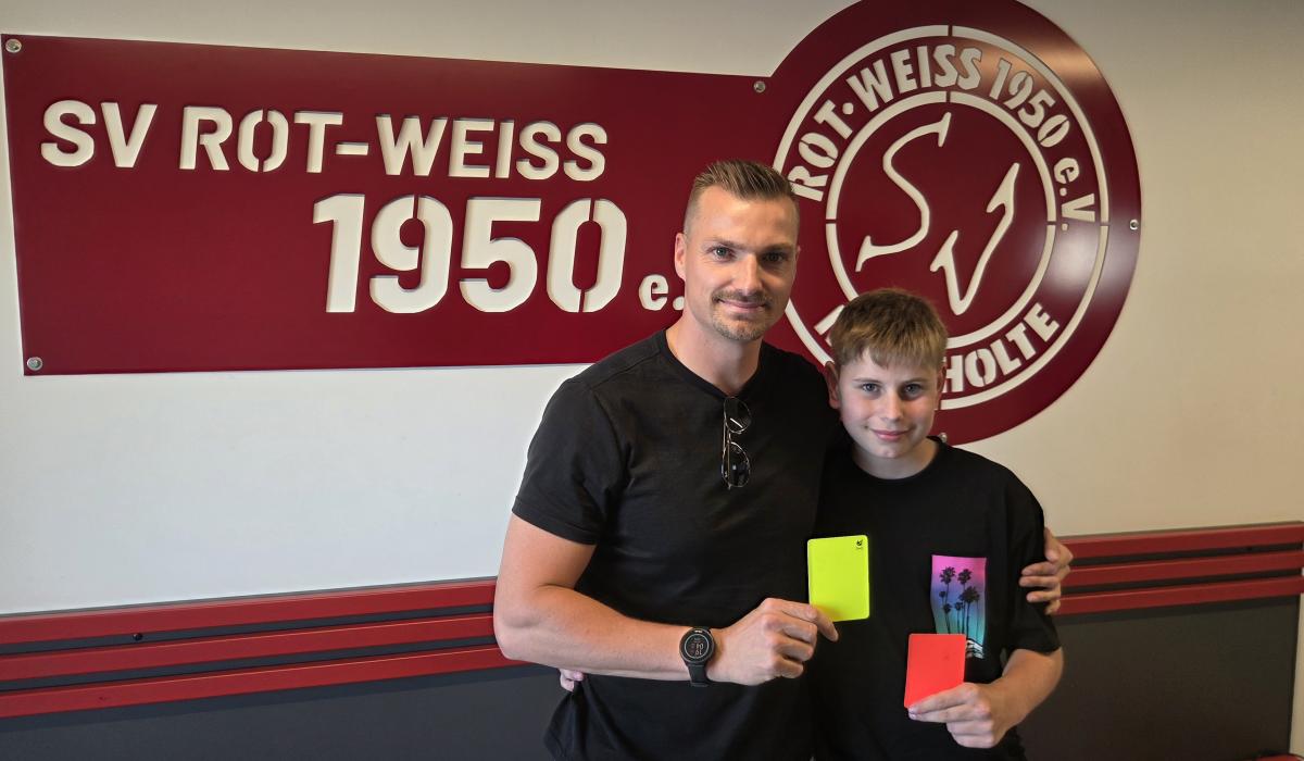 Nachwuchsschiedsrichter Florian und David