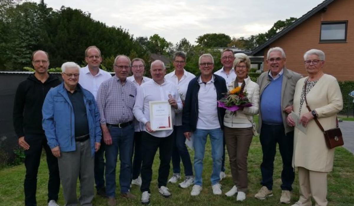 Jubilare beim 50-jährigen Jubiläum der Tennisabteilung