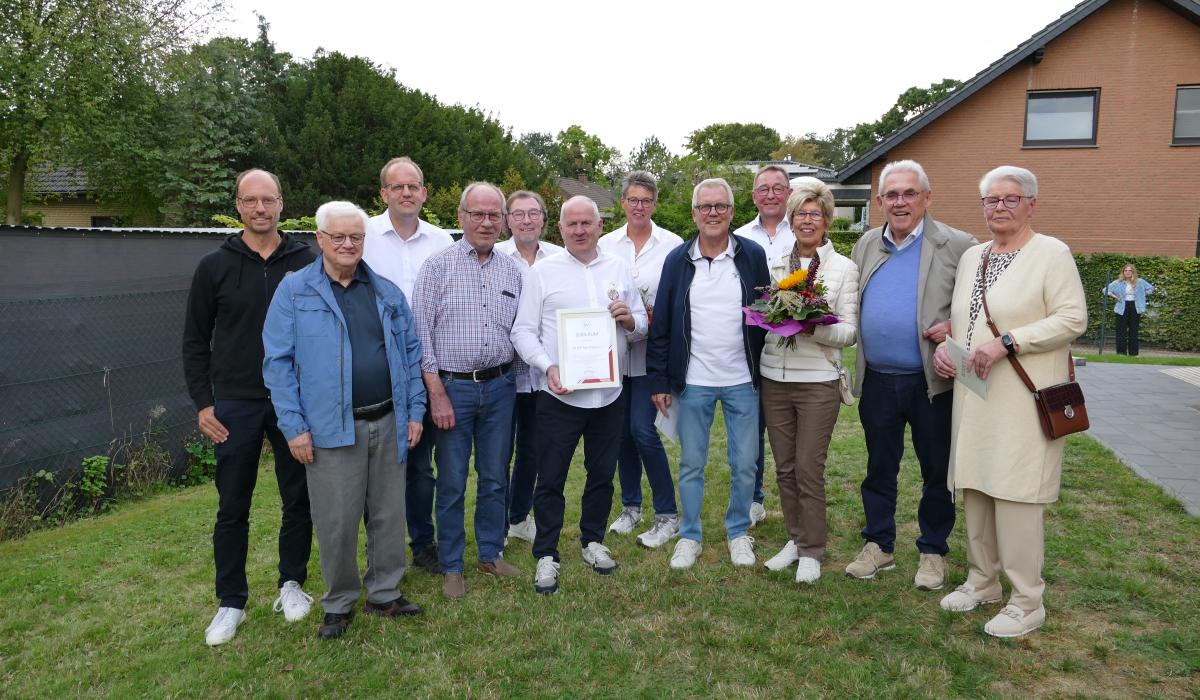 Jubilare beim 50-jährigen Jubiläum der Tennisabteilung