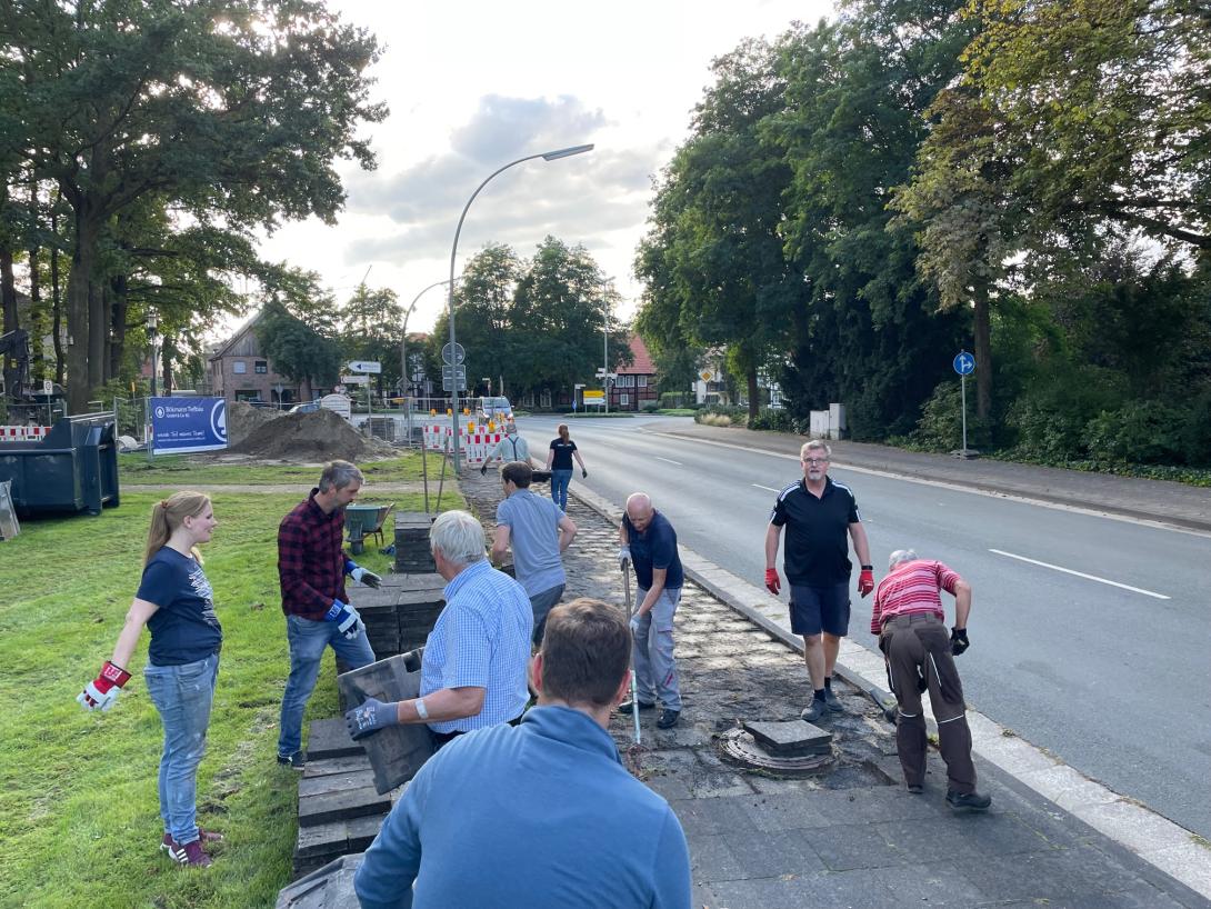 Arbeiten in der Mastholter Dorfmitte