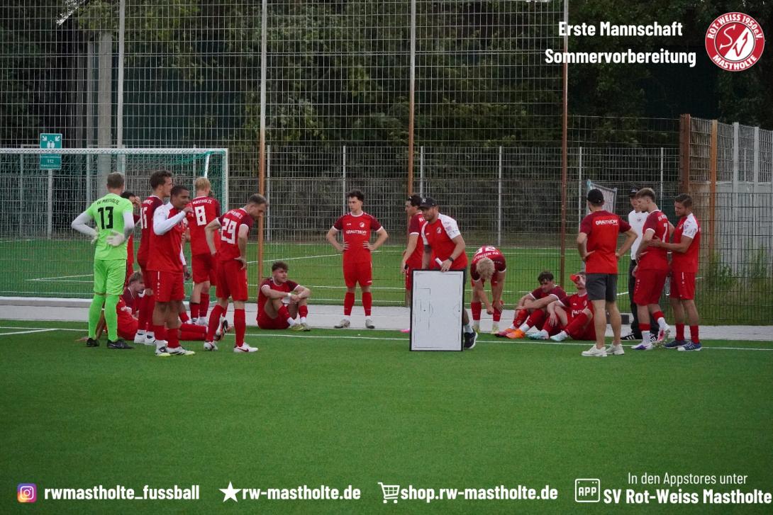Taktikbesprechung in der Halbzeit