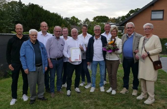 Jubilare beim 50-jährigen Jubiläum der Tennisabteilung